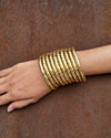 Golden Spiral Bangle - (Set of 10)