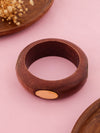 Yashi Brown Wooden Bangle