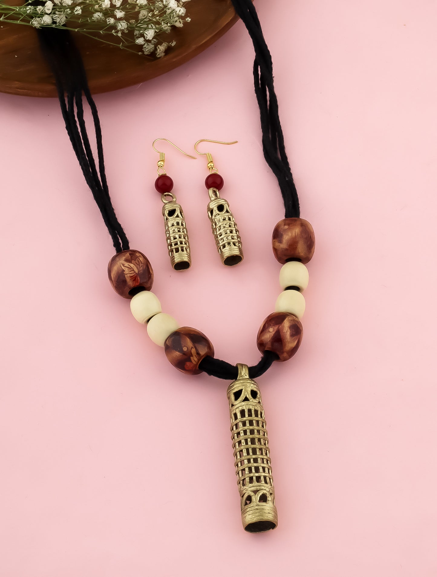 Indrani Dokra Necklace Set