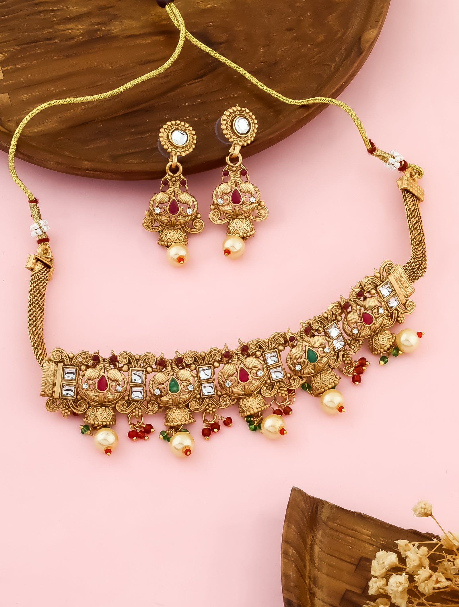 Temple Jewellery Set