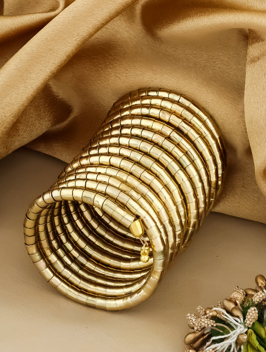 Spiral Bangle - Set of 12 (Gold)