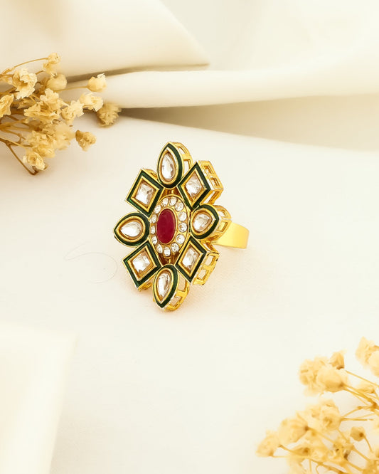 Dwarka Kundan Ring