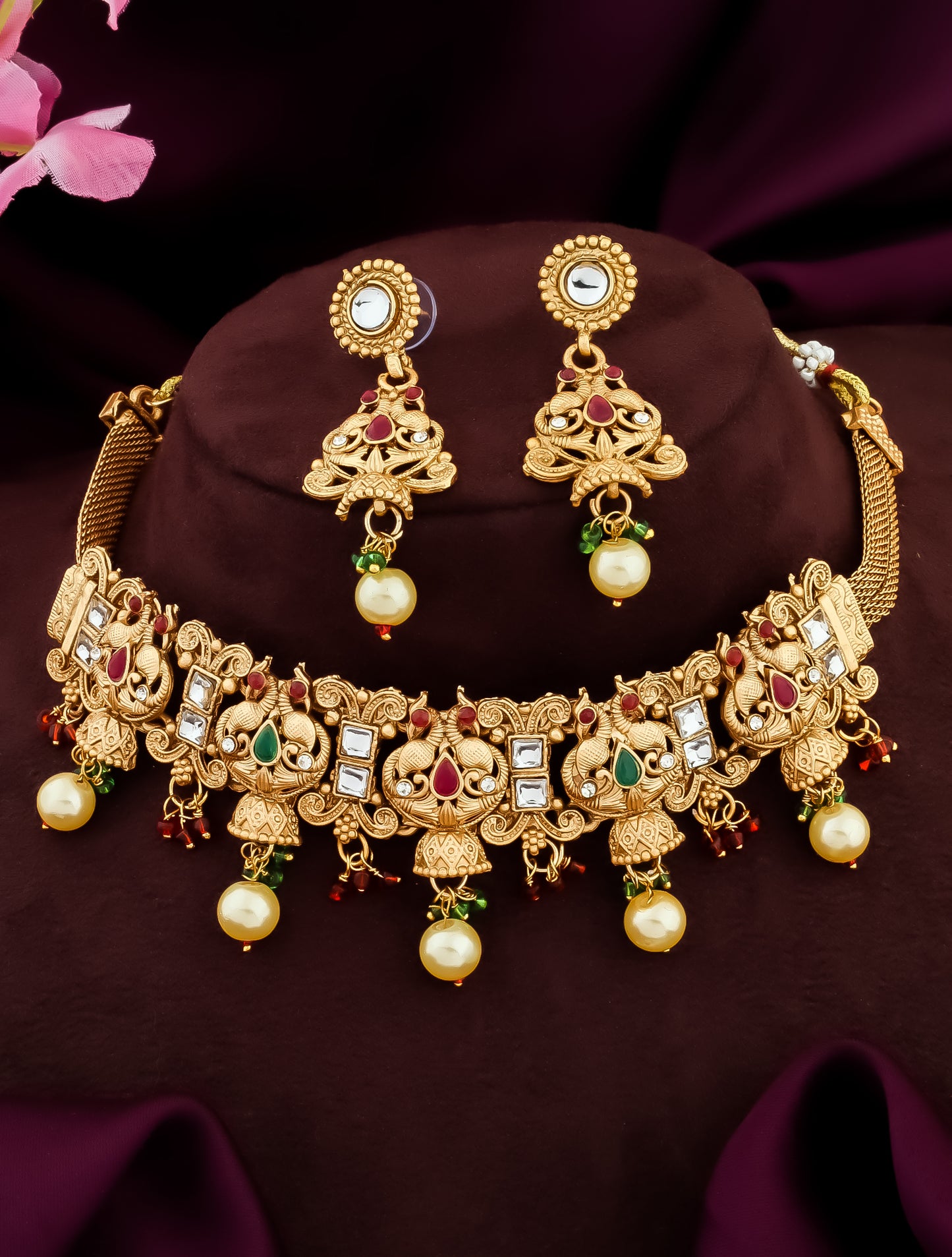 Temple Jewellery Set