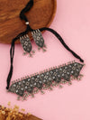 Dhyani Oxidised Choker Set