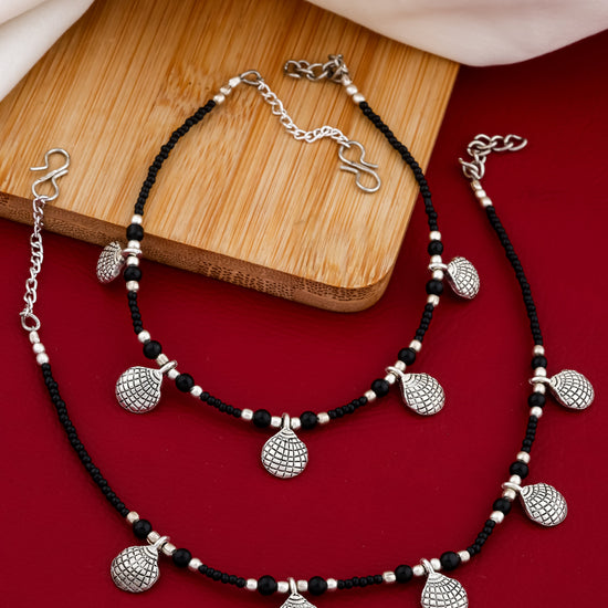 Shell Bead Anklet - Set of 2