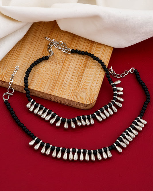 Lambe Ghungru Anklet - Set of 2