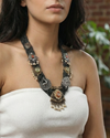 Kavita Black Jute Necklace