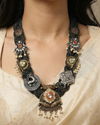 Kavita Black Jute Necklace