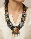 Kavita Black Jute Necklace