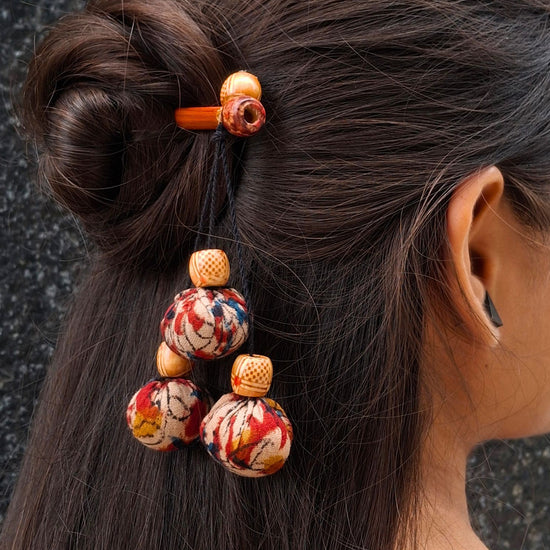 Kitab Handcrafted Wooden Hairpin Stick