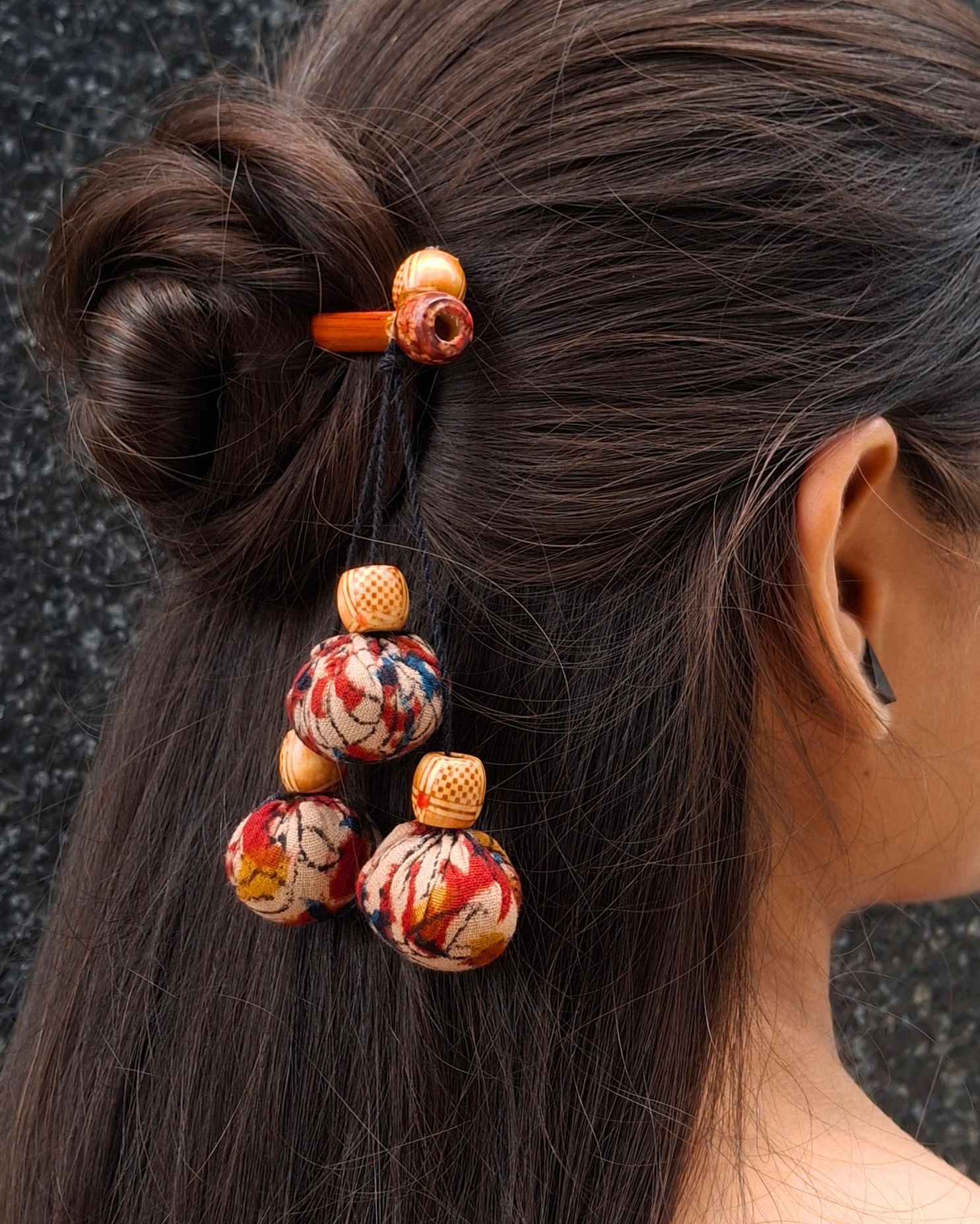 Kitab Handcrafted Wooden Hairpin Stick