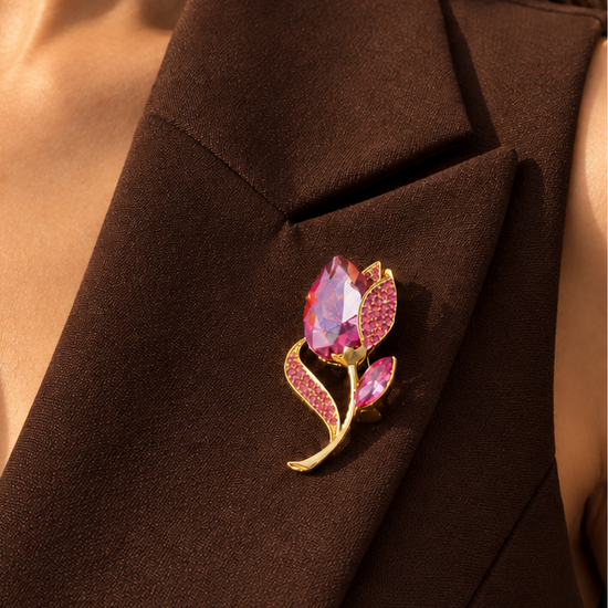 Lavender Queen Brooch