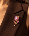 Lavender Queen Brooch
