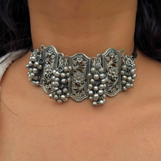 Mohini Oxidised Choker Set