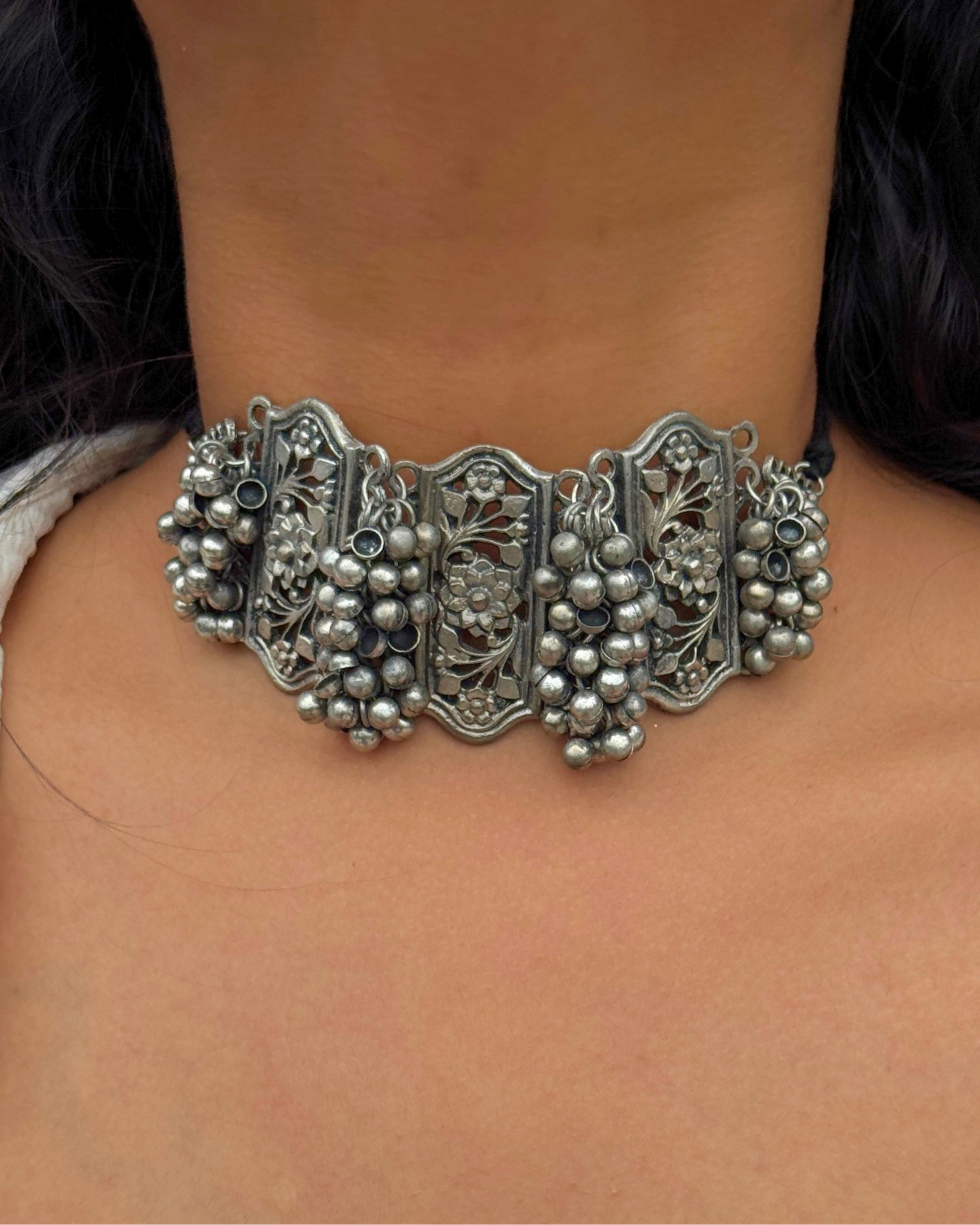 Mohini Oxidised Choker Set