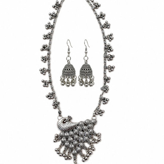 More Long Oxidised Necklace Set