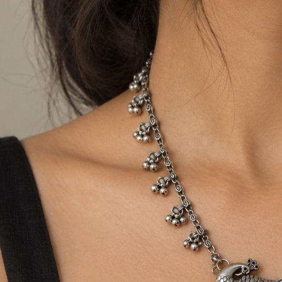 More Long Oxidised Necklace Set