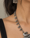 More Long Oxidised Necklace Set