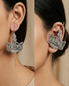 Morepankh Oxidised Earcuff - Set of 2