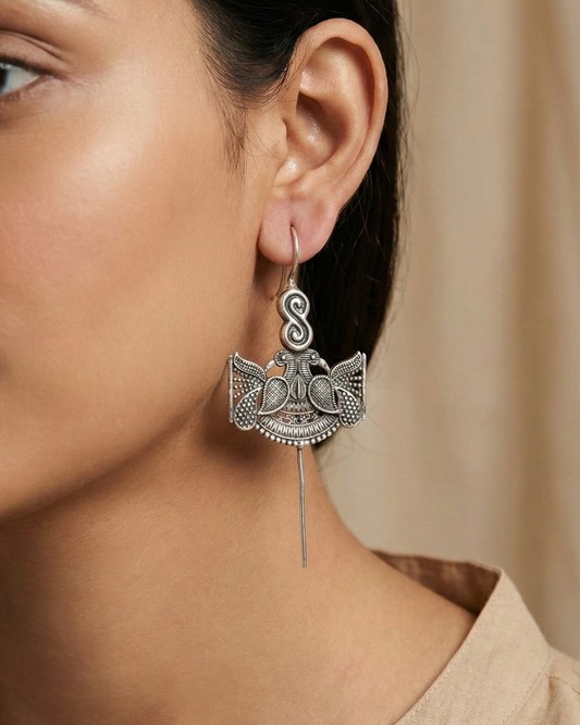 Morepankh Oxidised Earcuff - Set of 2