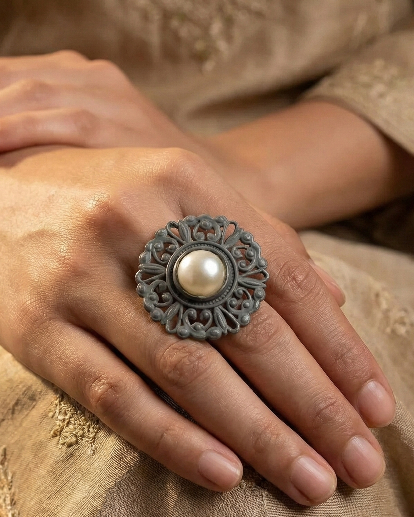 Mukta Adjustable Ring