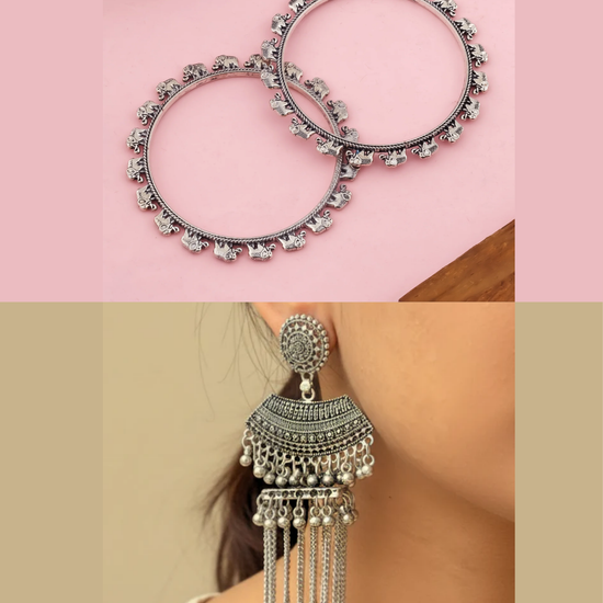 Nadia Combo of bangle and jhumka