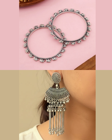 Nadia Combo of bangle and jhumka