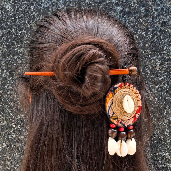 Nazm Handcrafted Wooden Hairpin Stick