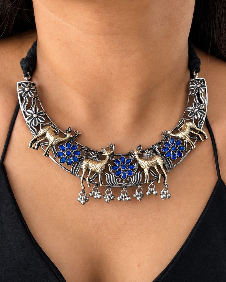 Neela Hiran Choker Set