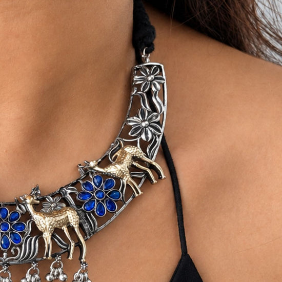 Neela Hiran Choker Set