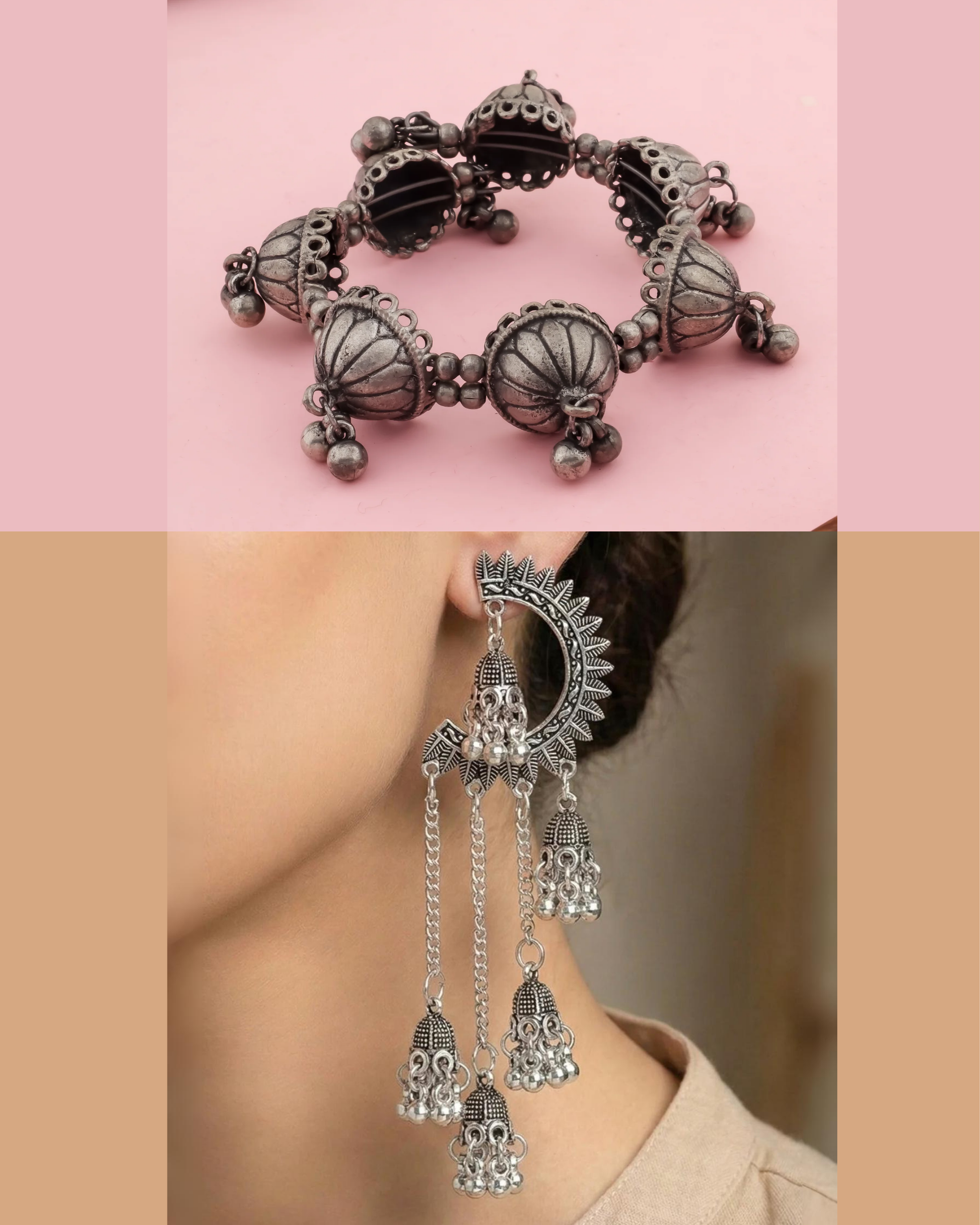 Nida Combo of kada and jhumka