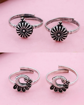 Nirmala and Pankti Toe Ring - Combo - Set of 2