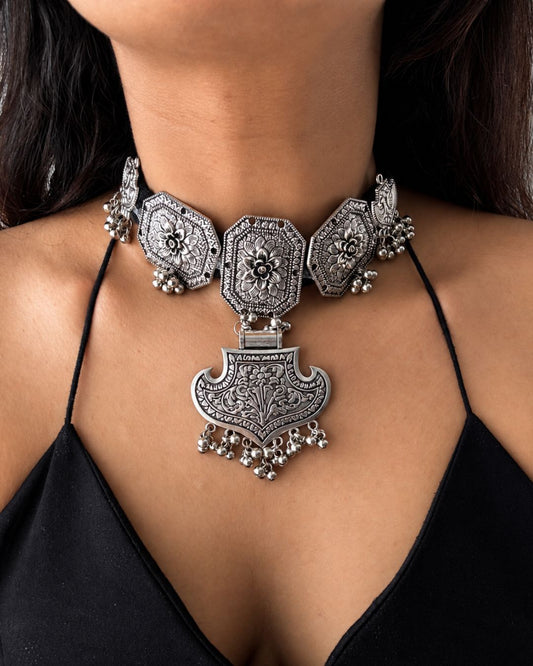 Nupur Oxidised Choker Set