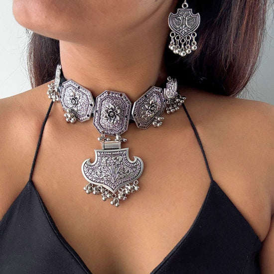 Nupur Oxidised Choker Set