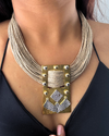 Pankh Beige Jute Necklace