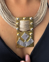 Pankh Beige Jute Necklace