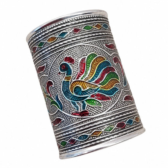 Peacock Oxidised Kada