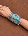 Peacock Oxidised Kada