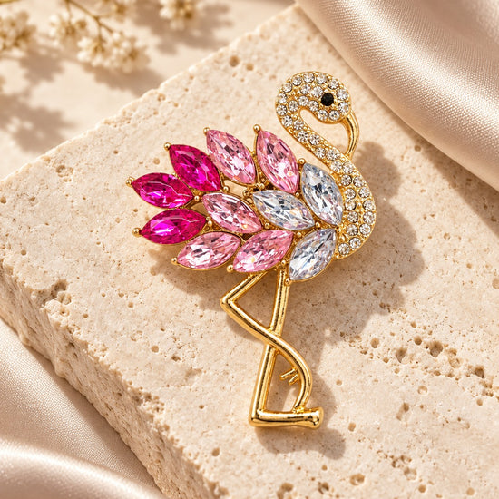 Pink Flamingo Brooch