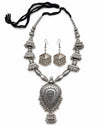 Preet Long Oxidised Necklace Set