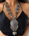 Preet Long Oxidised Necklace Set