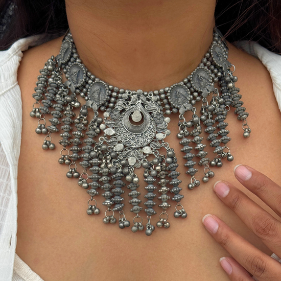 Radhika Oxidised Choker Set