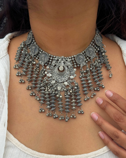 Radhika Oxidised Choker Set