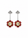 Red Flower Bugadi Studs