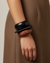 Rust Muse Wooden Bangle Stack - Set of 3