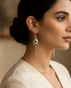 Saraj Kundan Oxidised earrings