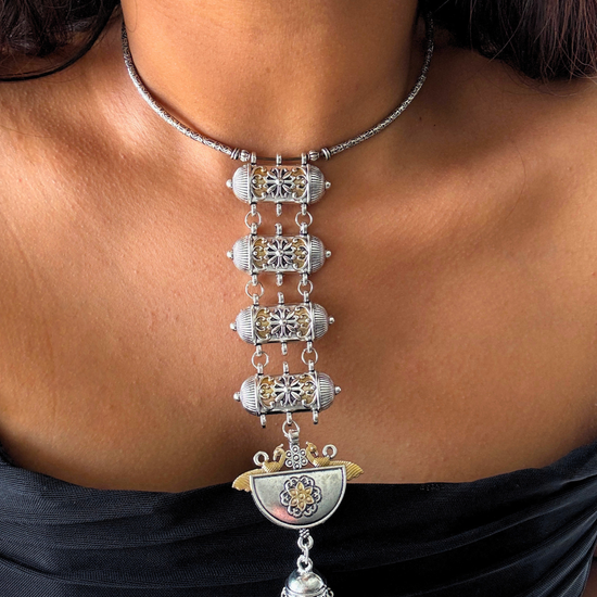Sneha Dual-tone Tie Choker Set