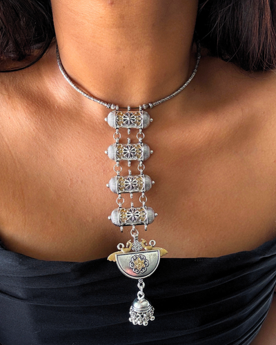 Sneha Dual-tone Tie Choker Set