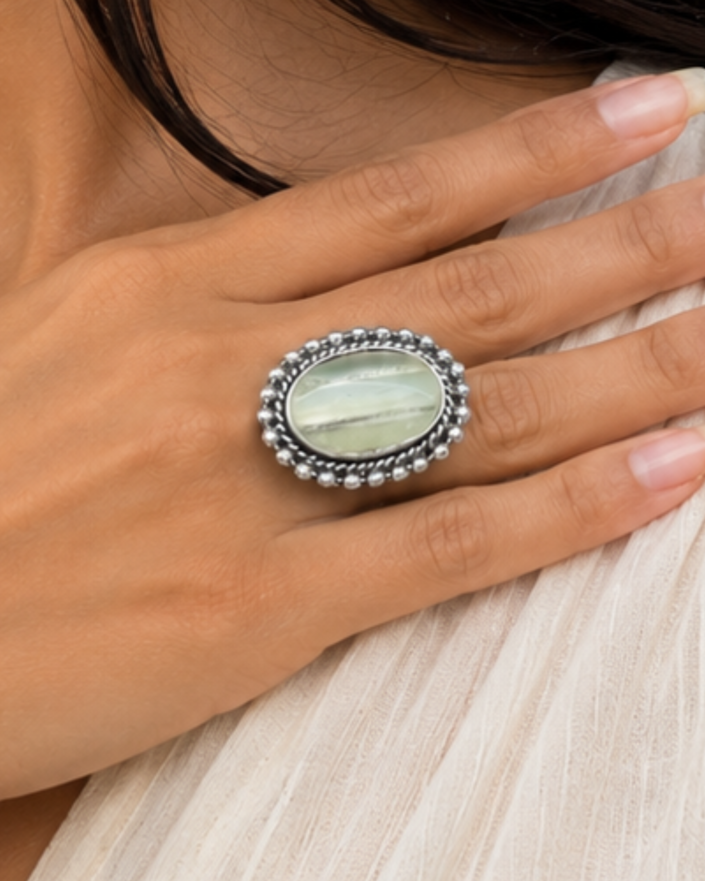 Sukh Grey Moroccan Ring