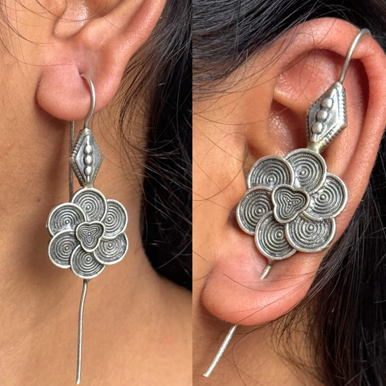Sumukhi Oxidised Earcuff - Set of 2